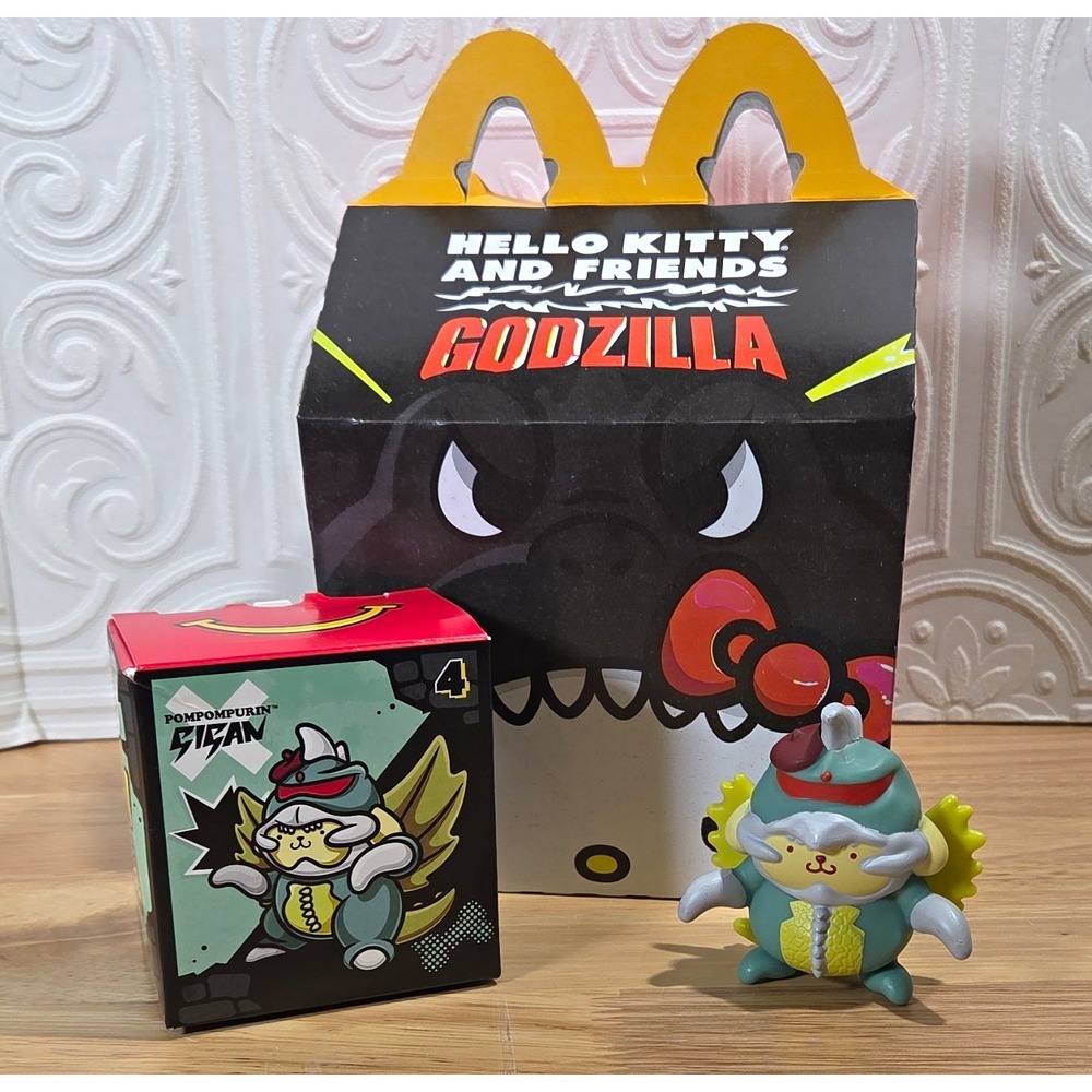 McDonald's Hello Kitty & Friends x Godzilla Pompompurin Figure Toy & box #4 2024